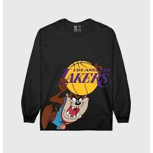 B-R Looney Tunes Space Jam L.A. Lakers Taz Long Sleeve T-shirt